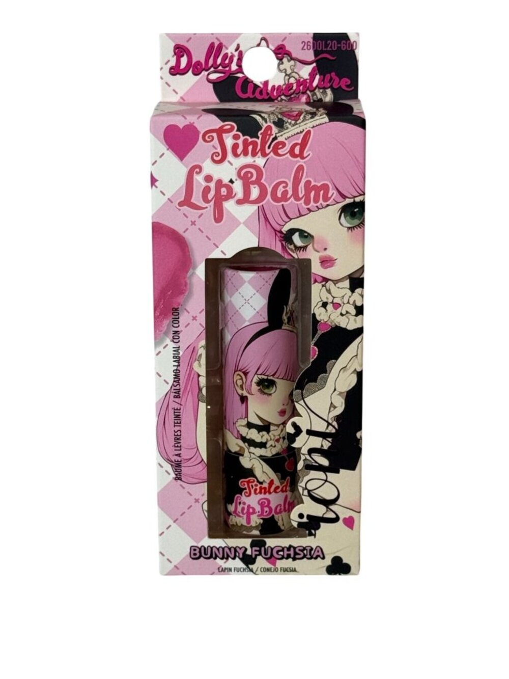 Ioni Dolly's Adventure Bunny Fuchsia Tinted Lip Balm